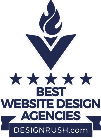 Award badge for best website design agencies, symbolizing recognition in child care and preschool web design.