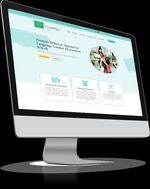 Website mockup of Language Garden Montessori on a laptop, highlighting modern child care web design.