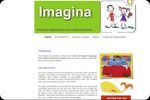 Outdated daycare website layout for Imagina Daycare before redesign, with basic formatting and limited visual appeal.